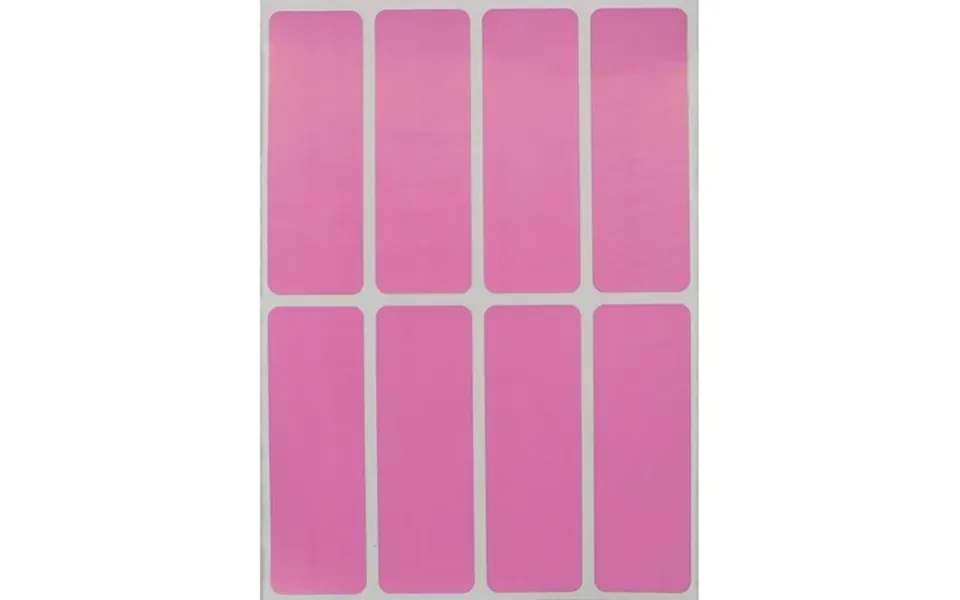 Royal Green 1x3 75mm X 25mm Pastel Pink Rectangle Stickers To Write For Stationery And Gift Labels - 40 Pack