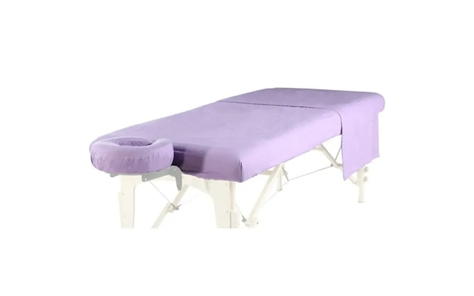 Royal Massage Deluxe Flannel 3pc Sheet Set - Face Cover Fitted And Flat Sheet