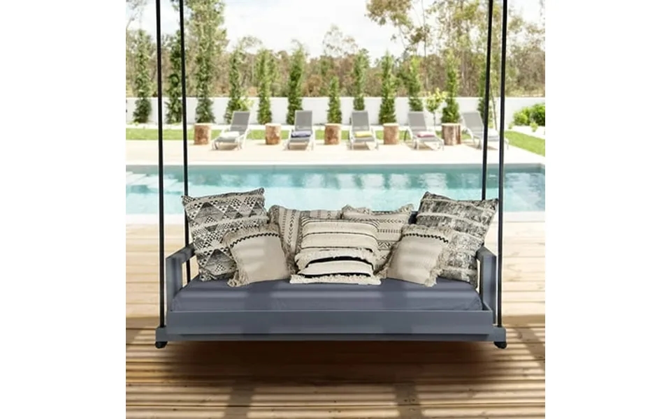 Rri Goods Patio Seating Bed Bench Weather Resistant Frame Outdoor Swing Chair