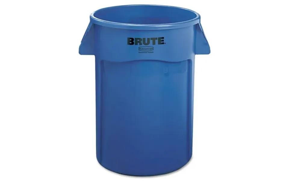 Rubbermaid Commercial Vented Round Brute Container 44 Gal Plastic Blue