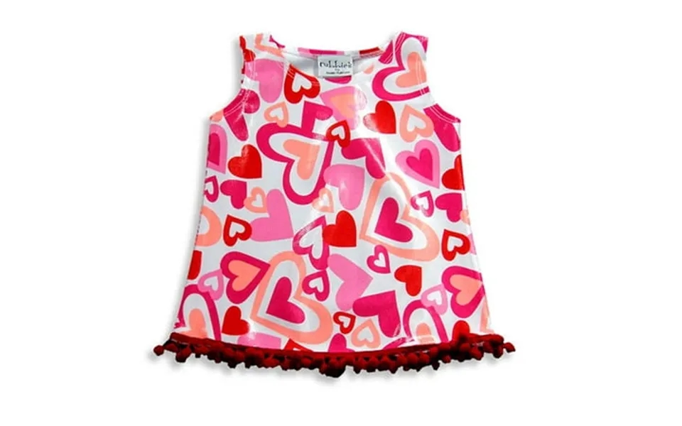 Rubbies - Baby Girls Sleeveless Coverup Dress 17425-18months Pink Hearts