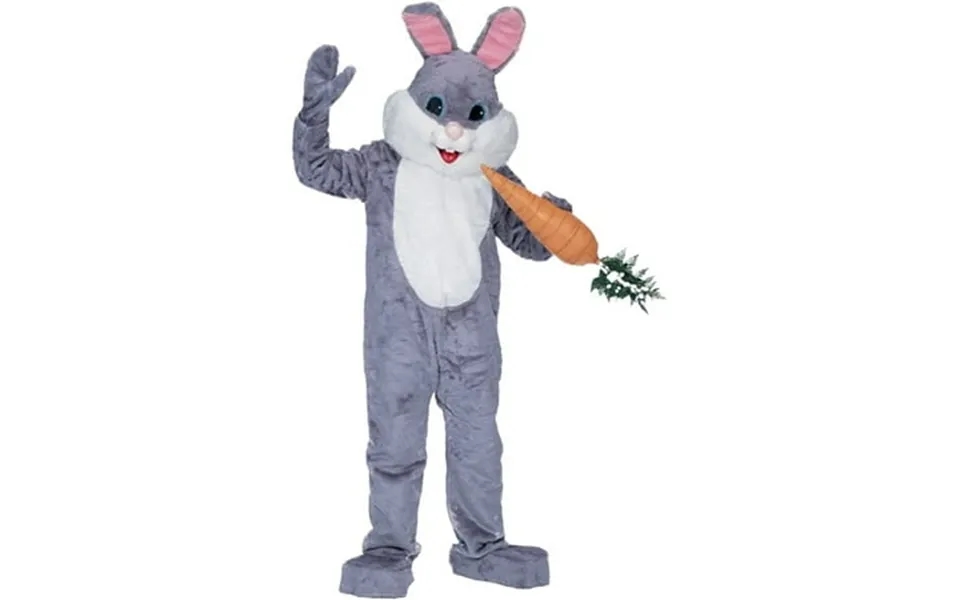 Rubies Easter Bunny Gray Premium Mascot Costume For Adults Unisex One Size Fits Most