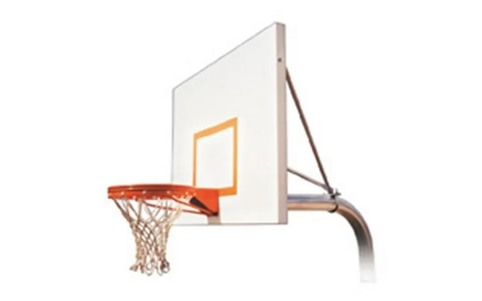 Ruffneck Impervia-ext Steel-aluminum In Ground Fixed Height Basketball System Sienna Orange