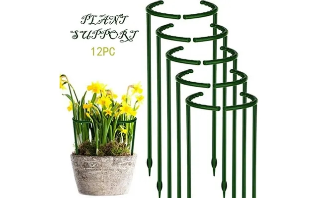 Ruijiao 10-pack Plastic Garden Climbing Support - Durable Arcuated Plant Cages For Diy Gardening product image