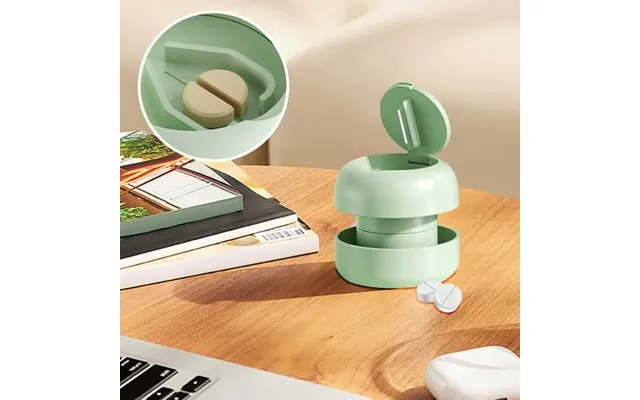 Ruijiao 2pcs Multi-functional Tablet Grinder And Cutter - Portable Child-safe Medication Grinder For Powdering And Split product image