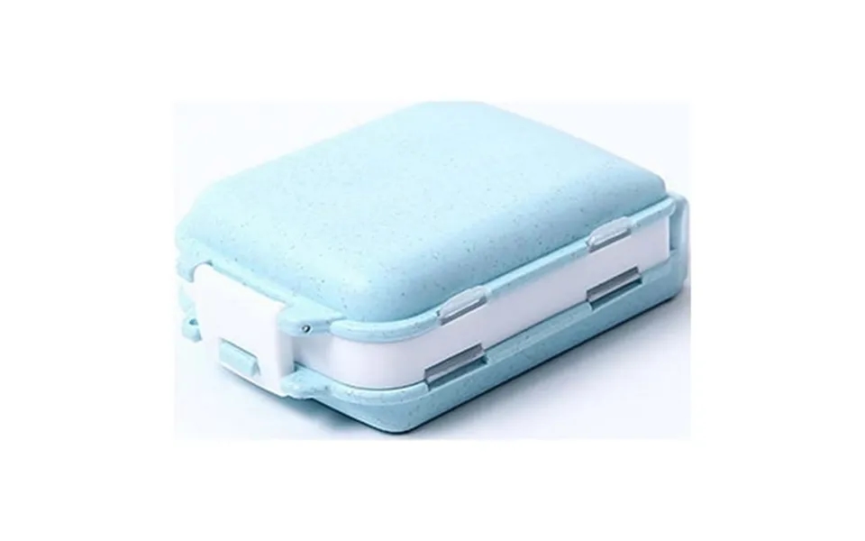 Ruijiao Compact Wheat Straw Pill Dispenser - 3-layer Travel Medicine Box With Airtight Seals For Easy Portability And St