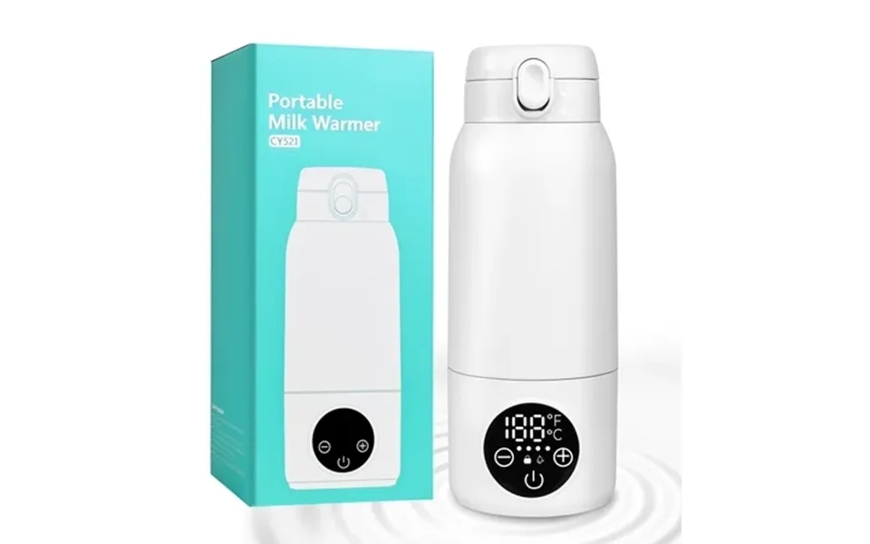 Rupoun Cordless Portable Bottle Warmer 17oz Large Capacity Baby Milk Warmer For Breast Milk Formula And Water Travel & O