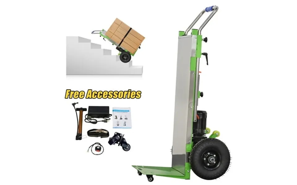 Rxfsp 850w Foldable Aluminum Electric Stair Climber Hand Truck Dolly Cart 880lb Capacity Brushless Motor