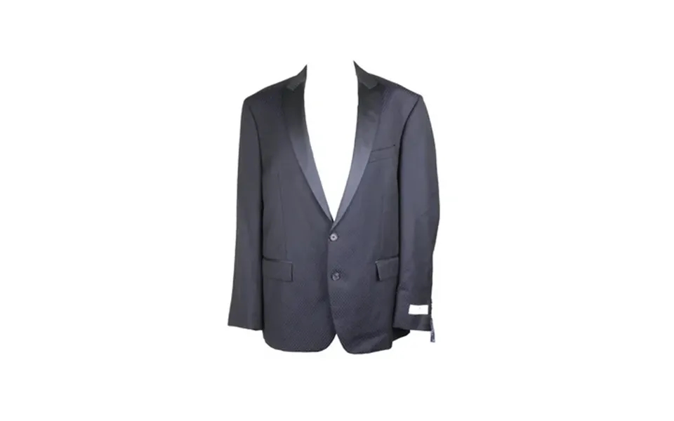 Ryan Seacrest Distinction Mens Navy Slim-fit Printed Jacket 44r