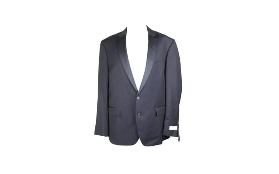 Ryan Seacrest Distinction Mens Navy Slim-fit Printed Jacket 44r