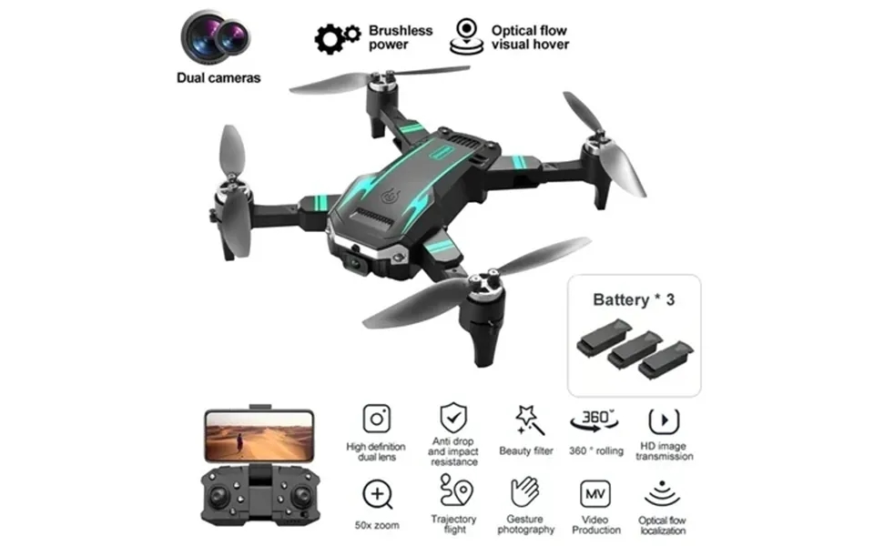 S6 Pro Drone With Hd Camera Rc Airplanes Brushless Motor Four-sided Obstacle Avoidance Fixed Height Four-axis Aircraft F