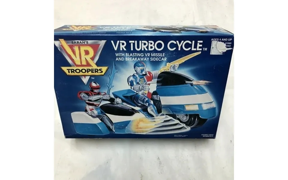 Saban S Vr Troopers Vr Turbo Cycle W Blasting Be Missile And Breakaway Sidecar