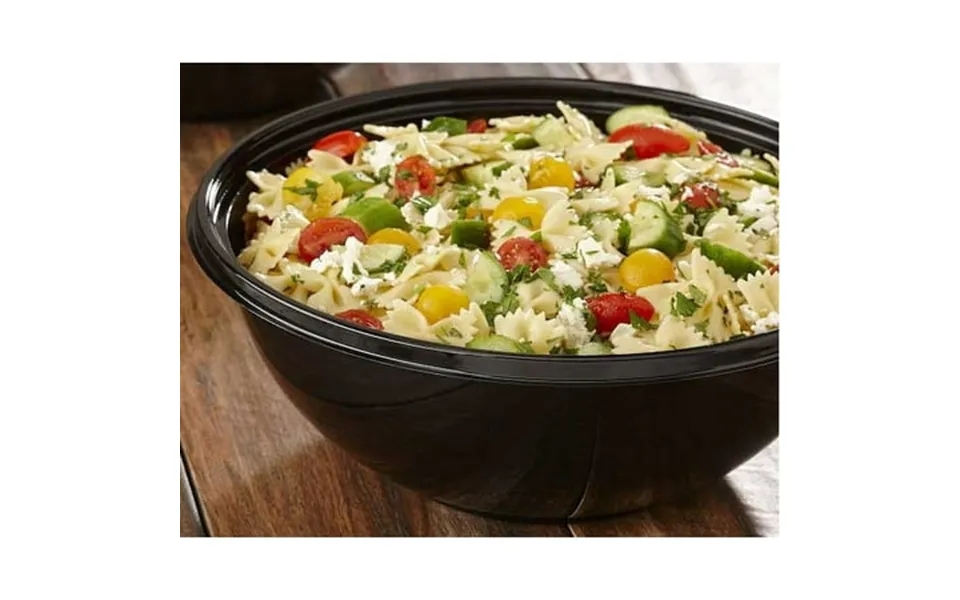 Sabert Pet Black Round Bowl 160 Ounce -- 50 Per Case.