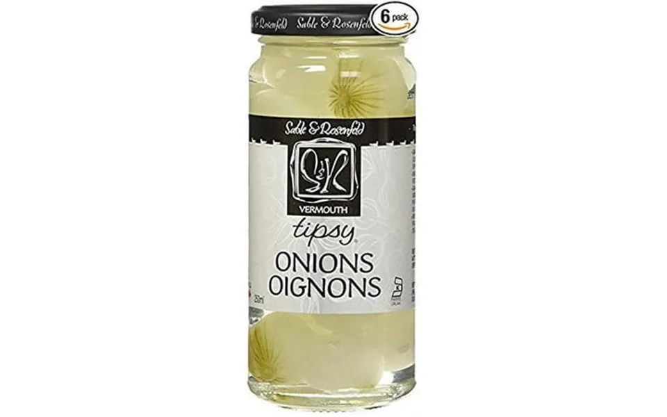 Sable & Rosenfeld Vermouth Tipsy Onions 5-ounce Glass Jars Pack Of 12