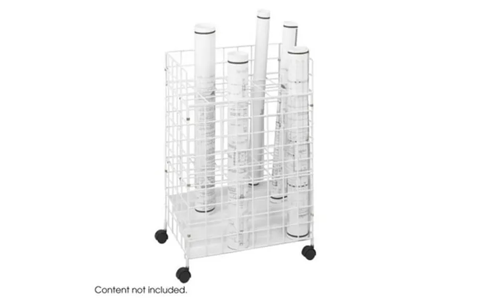 Safco 3088 White Wire Roll File- 24 Compartment
