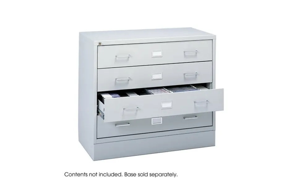Safco 4-drawer Audio And Video Microform Cabinet