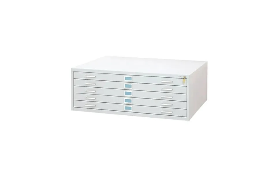 Safco 5 Drawer Flat Files Metal Cabinet For 36 X 48 Documents In White
