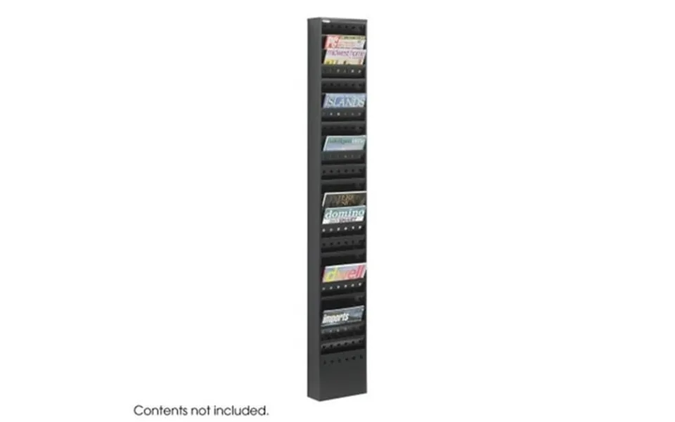 Safco Black 23-pocket Steel Magazine Rack
