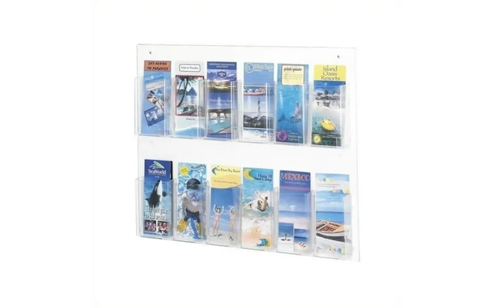 Safco Clear2c 12 Pamphlet Display