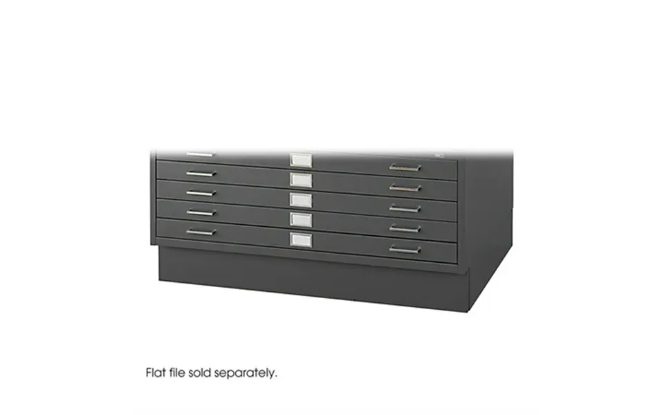 Safco Closed Low Base In Black Fits 4986 And 4996 Flat File Cabinets