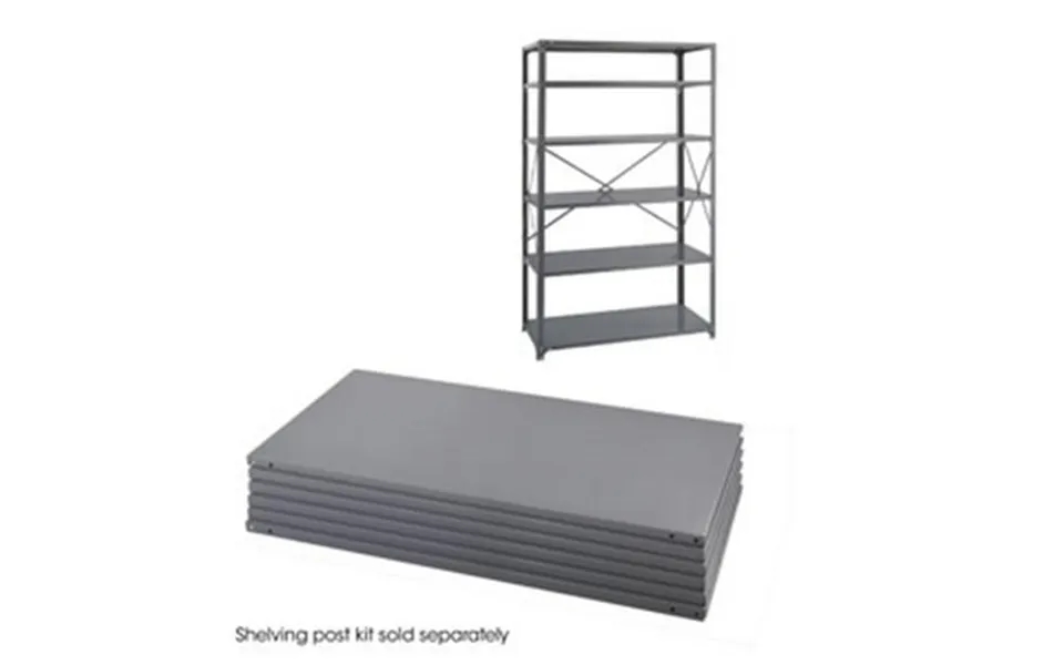 Safco Industrial Steel Shelving - Dark Gray
