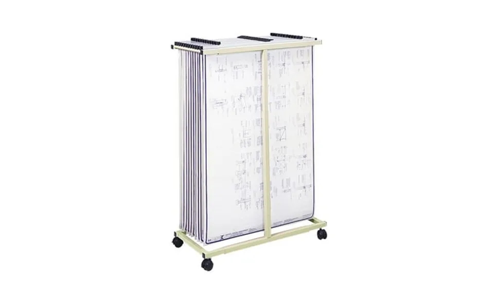 Safco Mobile Vertical Metal File Stand In Tropic Sand