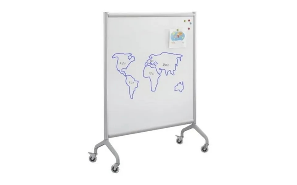 Safco Products 54 X 42 In. Rumba Full Panel Whiteboard Collaboration Screen - White & Gray