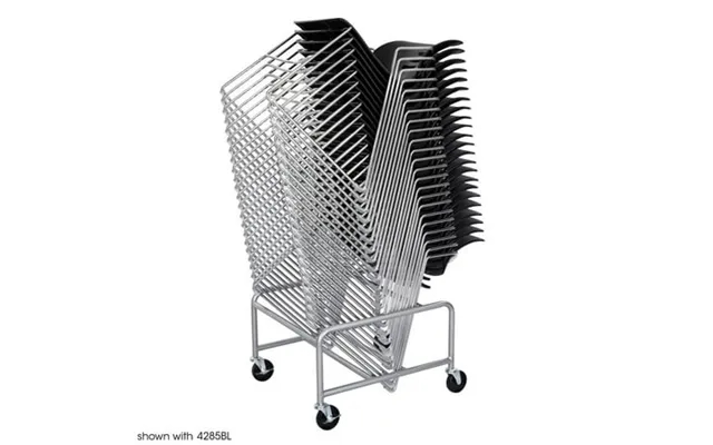 Safco Sled Base Stack Chair Cart In Silver product image