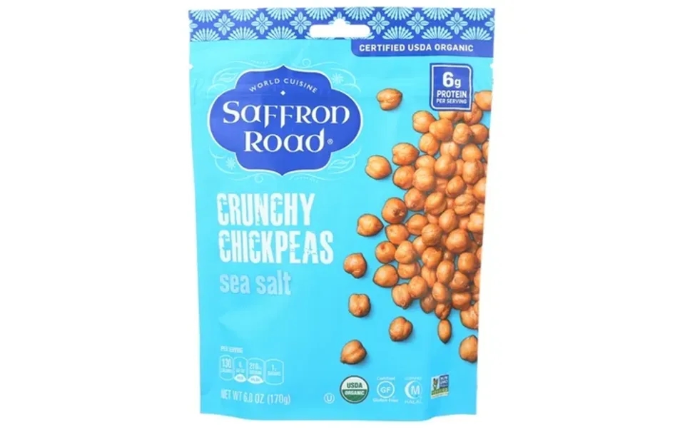 Saffron Road Crunchy Chickpeas Sea Salt 6 Oz