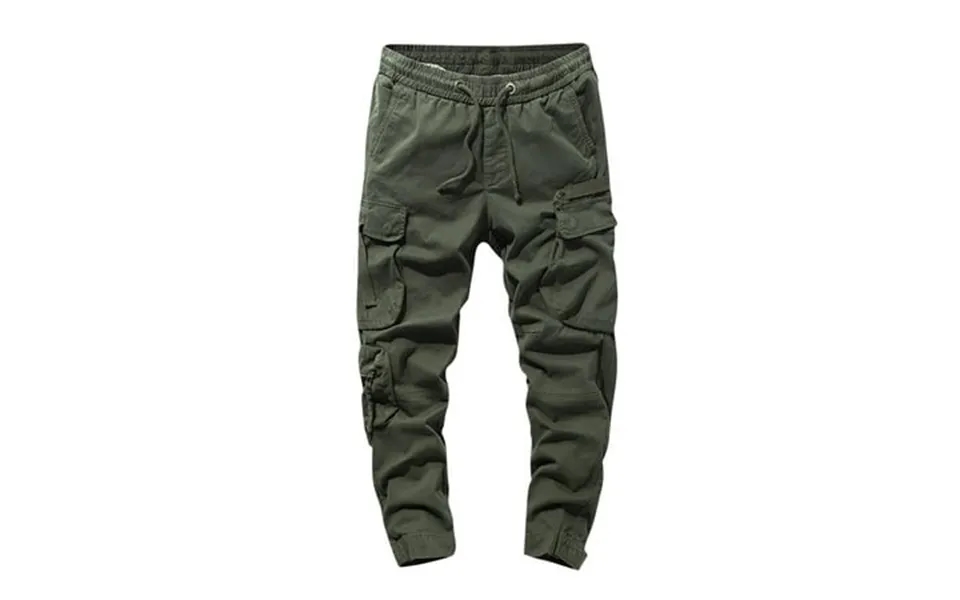 Safuny Men S Drawstring Trousers Big&tall Joggers Cotton Cargos Pants With Pockets Solid Lounge Pants Casual Sports Swea