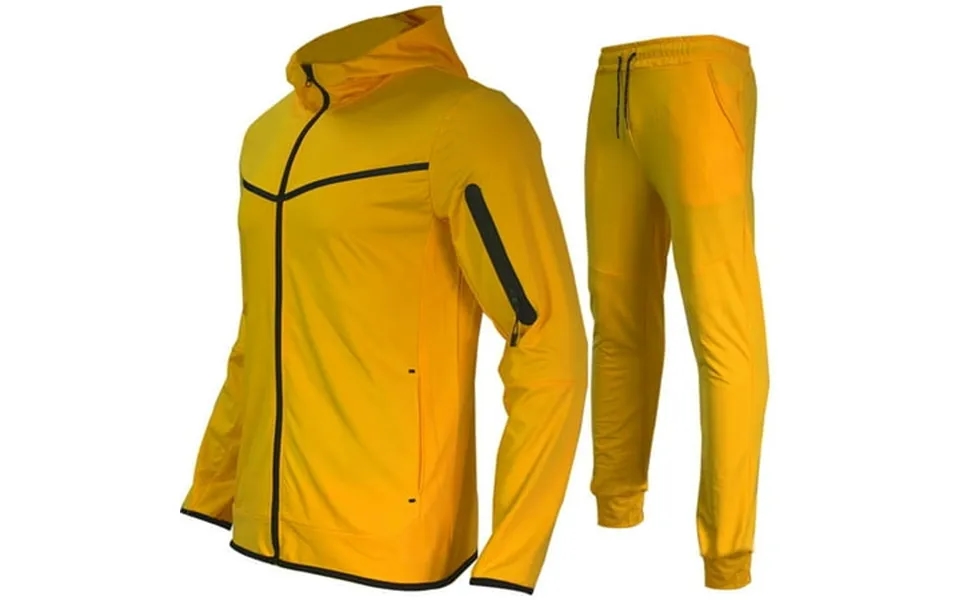 Safuny Men S Long Sleeve Sports Tracksuits Fall Winter 2 Piece Hoodie Outfits Lapel Zipper Sweatshirts Color Block Jacke