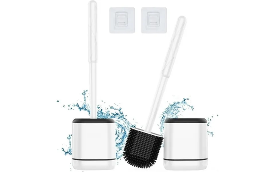 Saidesi Toilet Bowl Brush And Caddy Cleaner With Magnetic Holder Black 2 Pack