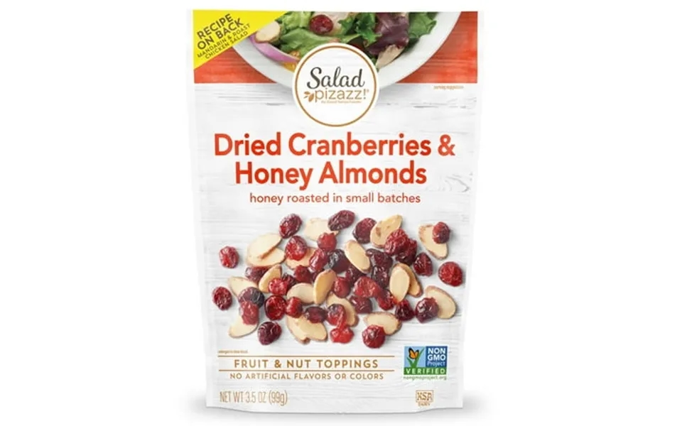 Salad Pizazz Dried Cranberries & Honey Almonds Fruit & Nut Topping 3