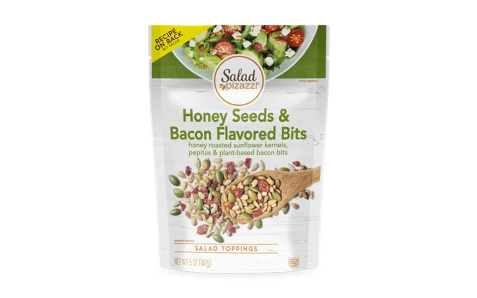 Salad Pizazz Honey Seeds & Bacon Flavored Bits 5 Oz Bag
