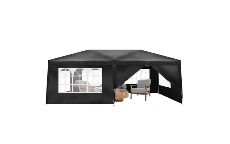 Salonmore Ez Pop Up Canopy Tent Outdoor Folding Patio Gazebo Shade 10 X20 Black