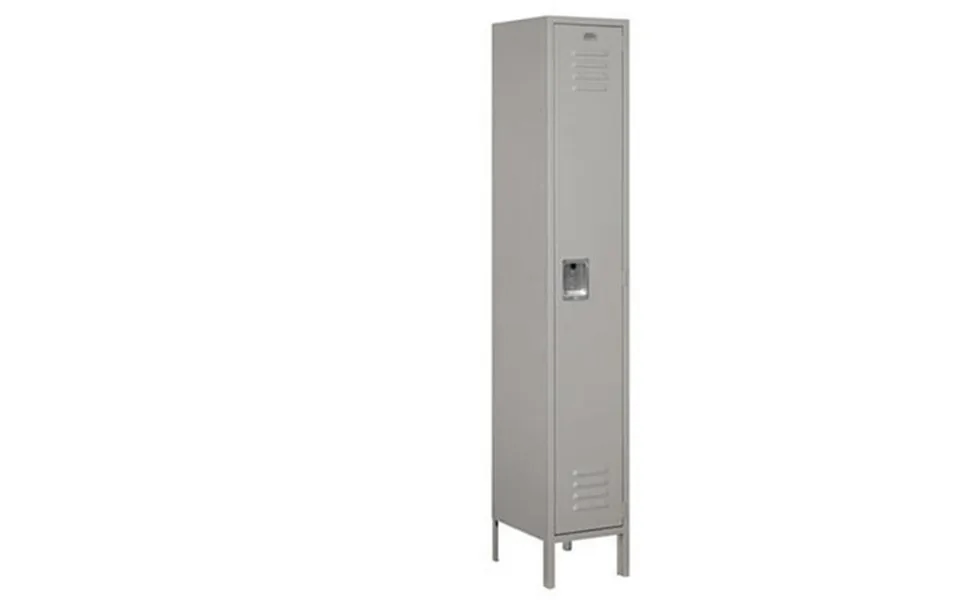 Salsbury 15 In. X 6 Ft. X 15 In. 1 Wide Single Tier Standard Metal Locker - Gray