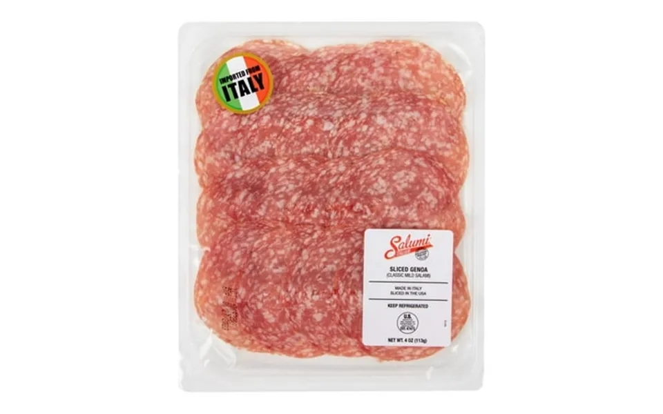 Salumi Italiani Sliced Genoa Salami 4oz 10 Pack