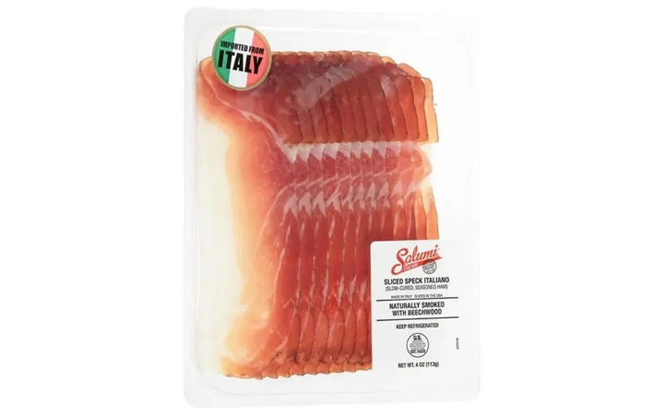 Salumi Italiani Sliced Speck Italiano 4oz 10 Pack