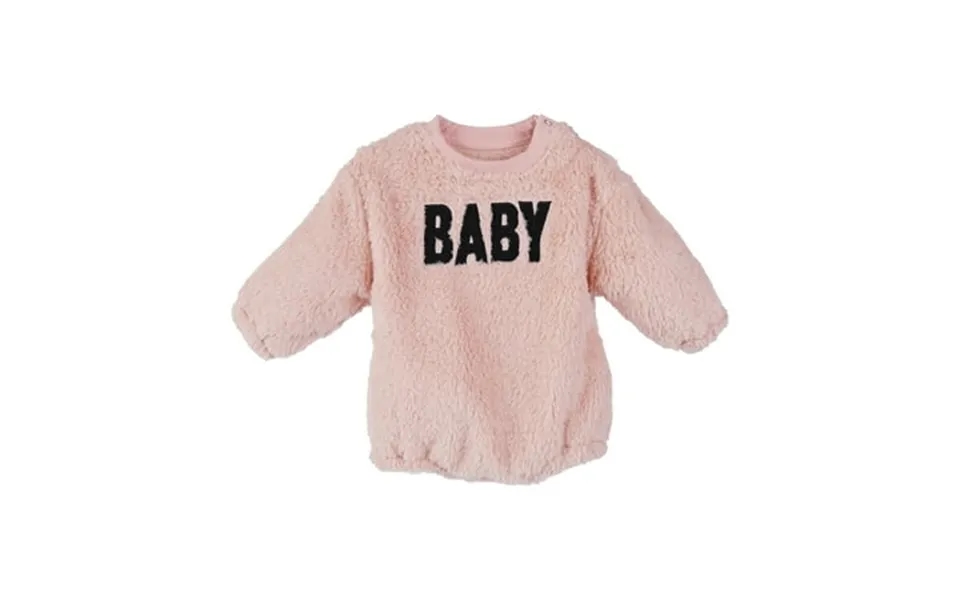 Salute Unisex Baby Girl Boy Long Sleeve Fleece Bodysuit Romper Fluffy Onesie Snowsuit Casual Clothing Outfit Winter Pink