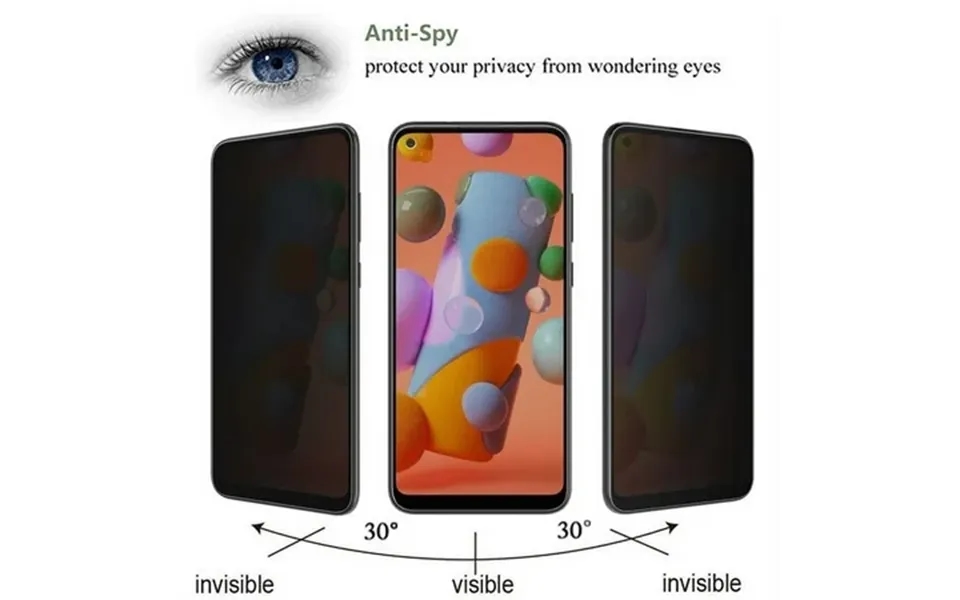 Samsung Galaxy A11 Privacy Screen Protectors 9h Hardness Anti Spy Tempered Glass Screen Protector 2