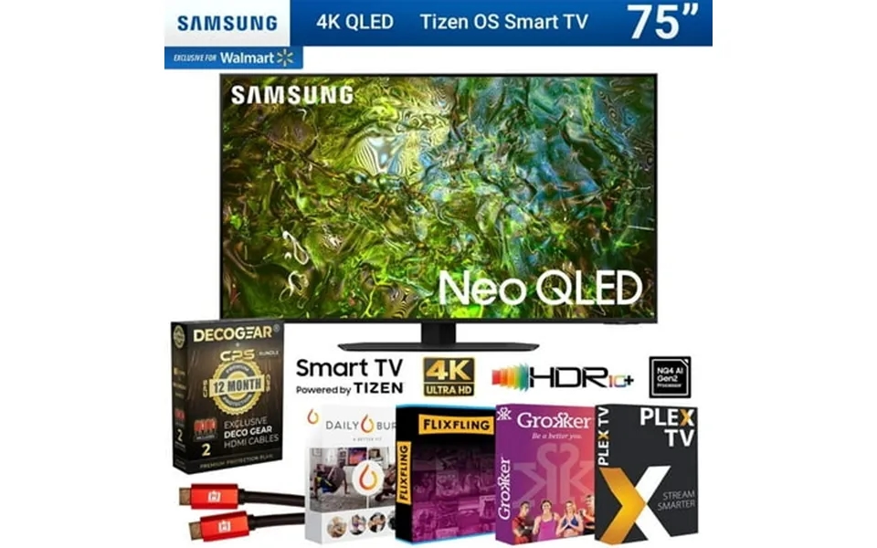 Samsung Qn75qn90da 75 Inch Neo Qled 4k Smart Tv 2024 Bundle With 1 Year Extended Warranty And Premiere Movie Package
