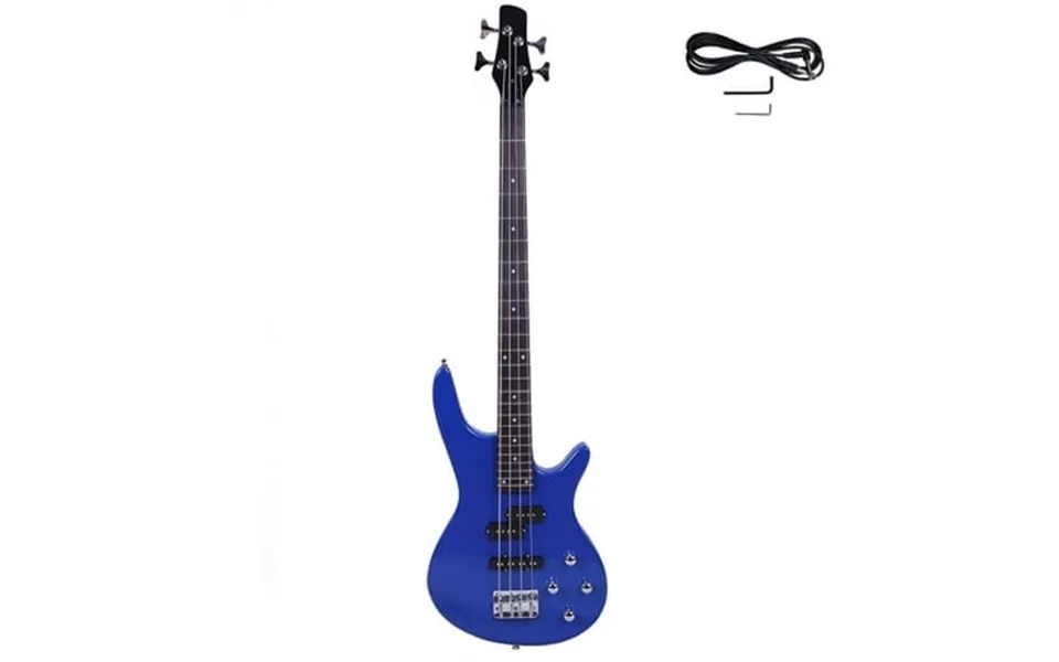 Samyohome 4-string Exquisite Stylish Bass Guitar W Power Line And Wrench Tool