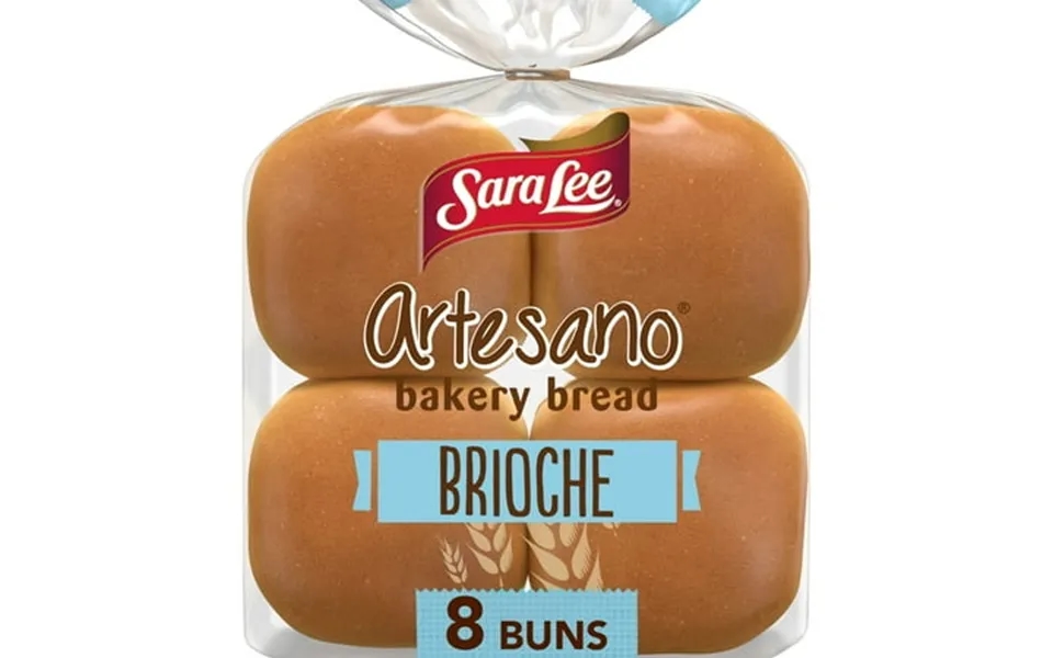Sara Lee Artesano Brioche Buns 8 Count Hamburger Buns 16 Oz Bag