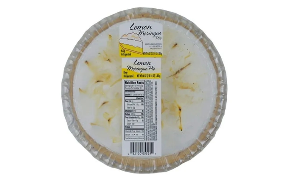 Sara Lee In-store Bakery Gourmet Lemon Meringue Hi Pie 10 Inch - 4 Per Case