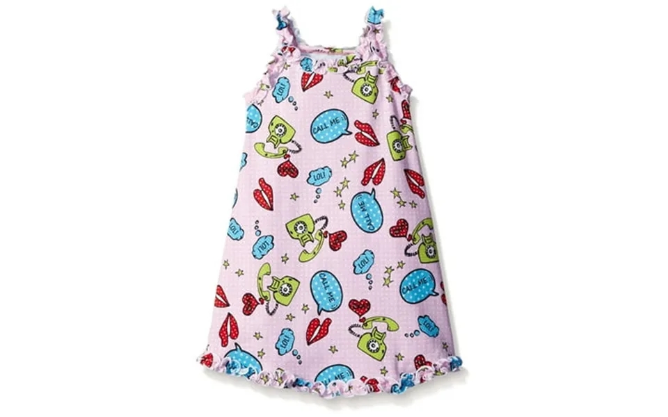 Saras Prints Girls Nightgown Fun Female Gown Pajama Call Pink Size 4