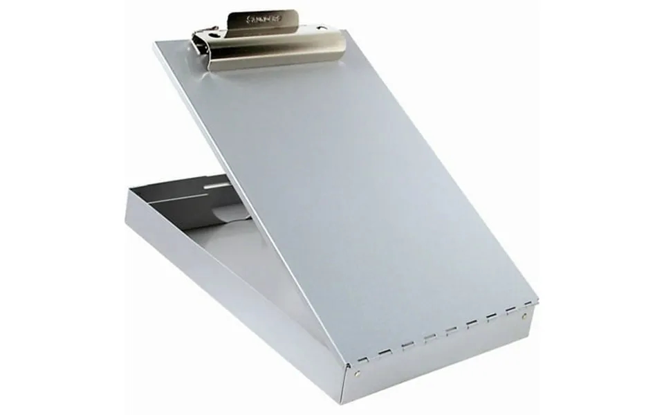 Saunders 11017 Redi-mate Aluminum Storage Clipboard 1 Capacity Holds 8-1 2w X 12h Silver