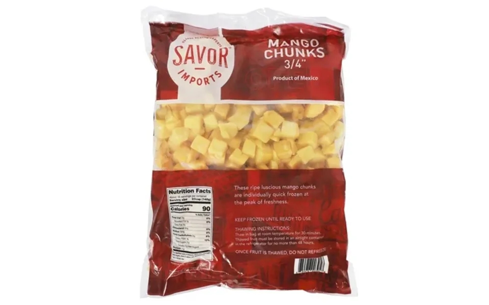 Savor Imports Mango Chunks 5 Pound -- 2 Per Case.