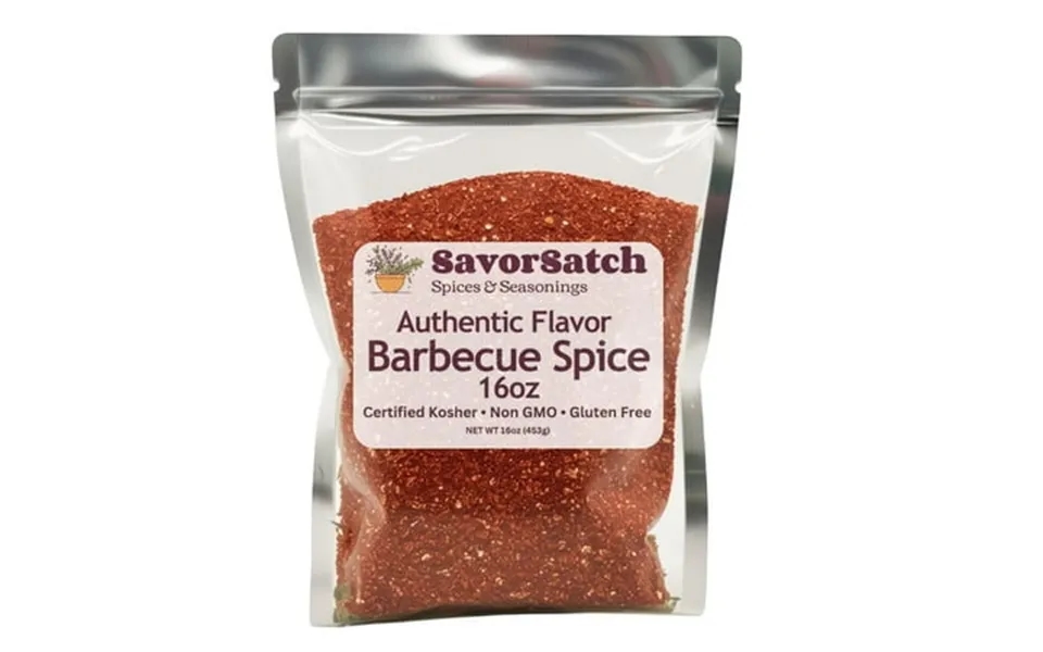Savorsatch Barbecue Seasoning - 16oz Bulk Bsl1 Pack 1 Pound Bbq Dry Rub For Ribs Chicken Pork Fish & Vegetables Gluten-f