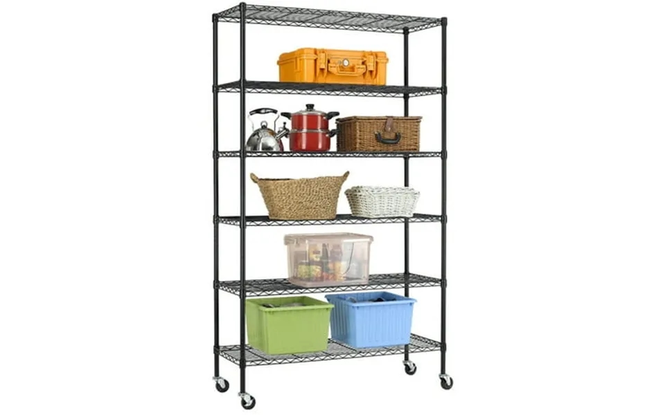 Sayfut 6 Tier Wire Shelving Unit Metal Shelf Rack 2100 Lbs Capacity 18 X48 X82