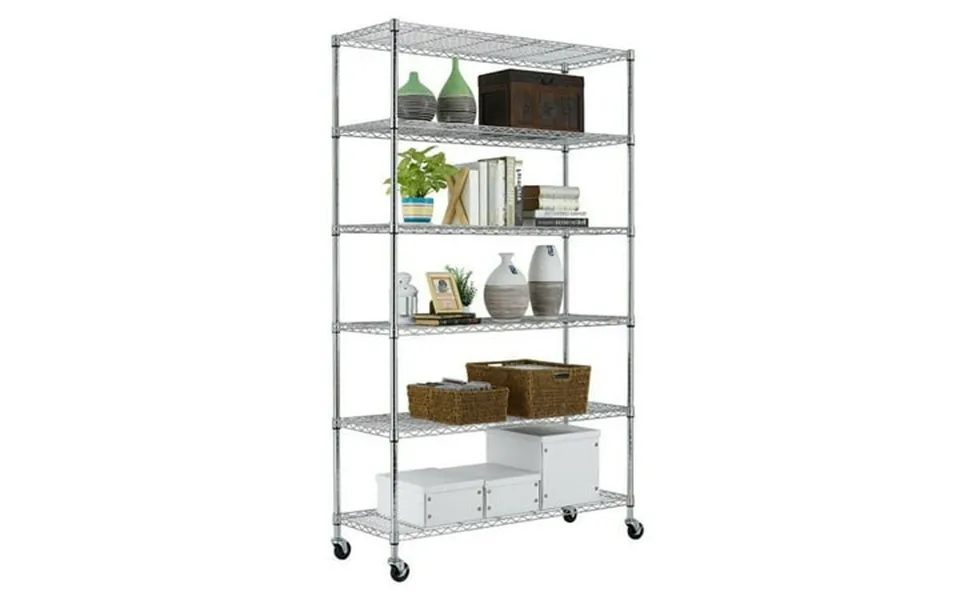 Sayfut 6 Tier Wire Shelving Unit Metal Shelf Rack 2100 Lbs Capacity 18 X48 X82